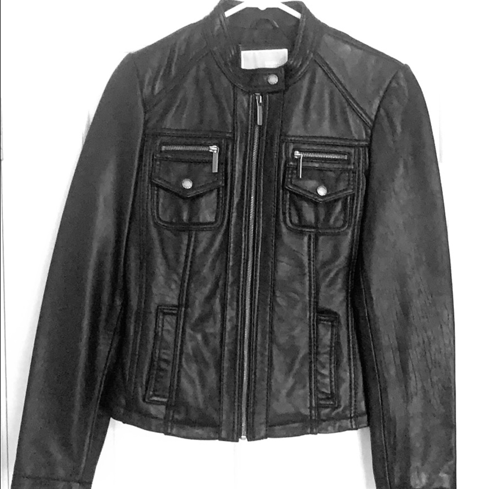 Michael Kors leather jacket.